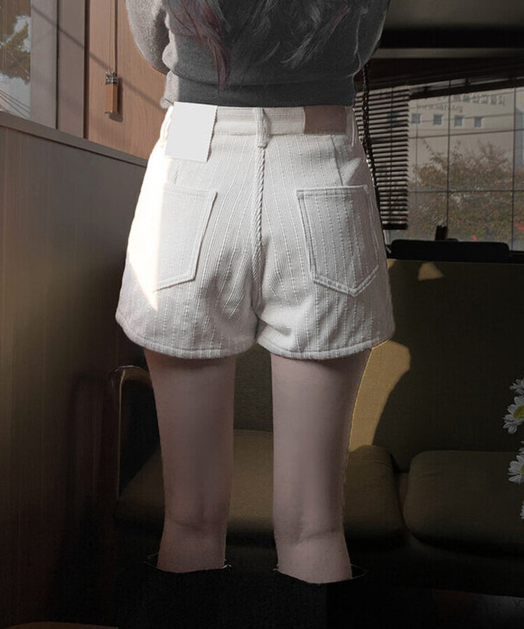 コーデュロイショートパンツ CREAM