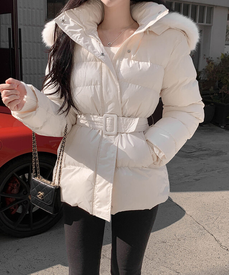 헤이브 벨티드 후드 패딩