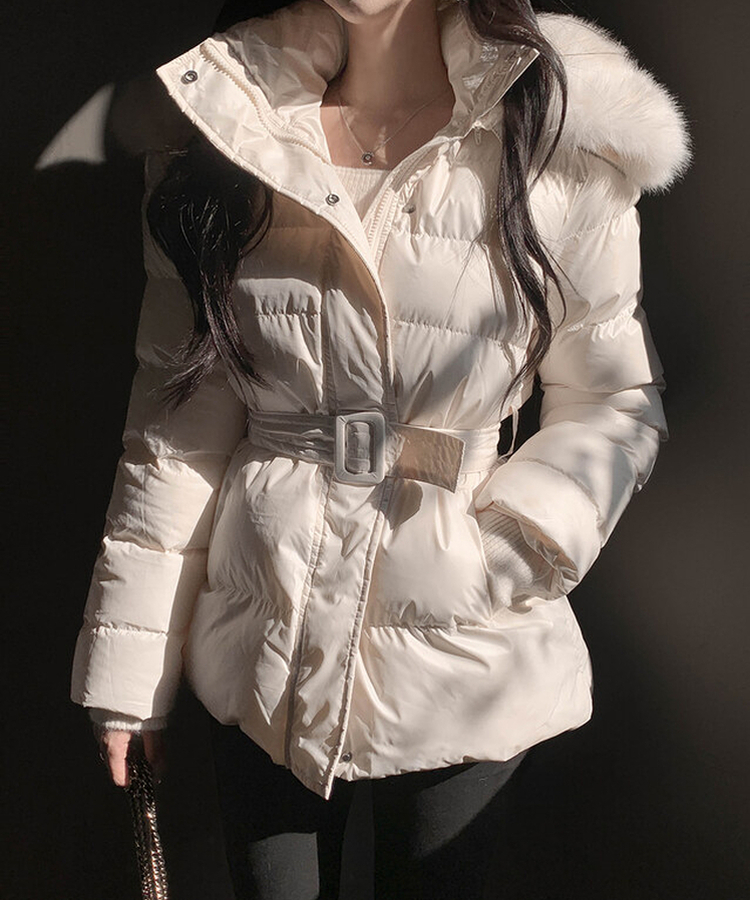 헤이브 벨티드 후드 패딩