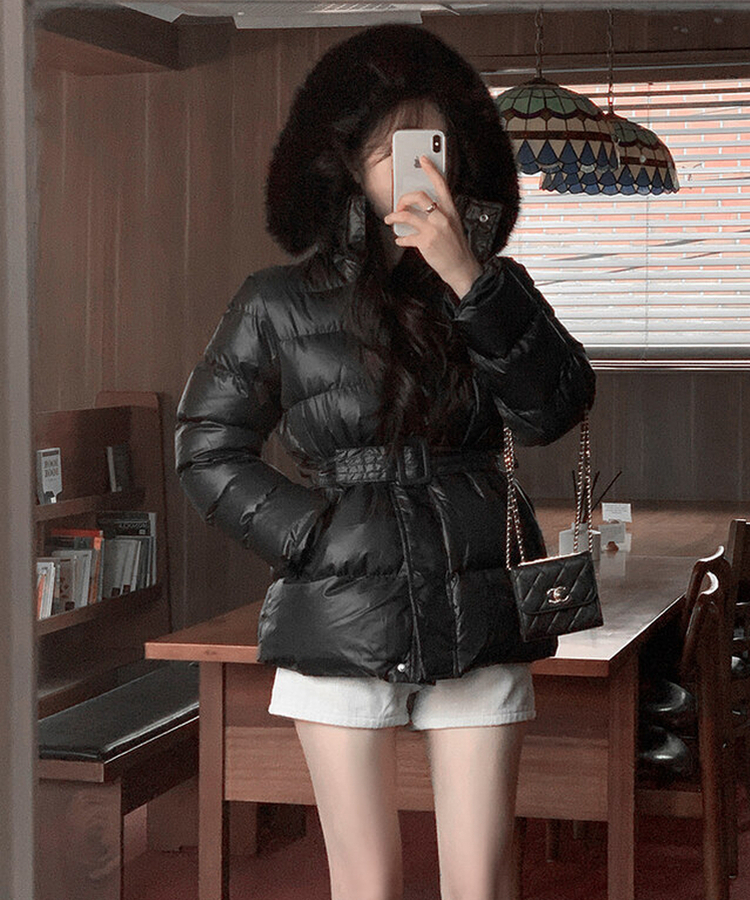 헤이브 벨티드 후드 패딩