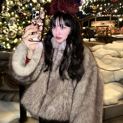 フェイクファージャケット BEIGE