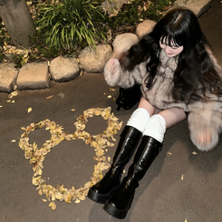 フェイクファージャケット BEIGE