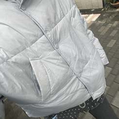 オーバーサイズボタンショートジャケット BLUE