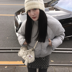 オーバーサイズボタンショートジャケット BLUE