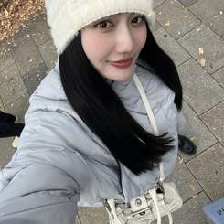 オーバーサイズボタンショートジャケット BLUE