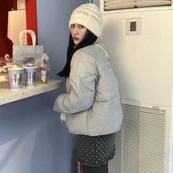 オーバーサイズボタンショートジャケット BLUE