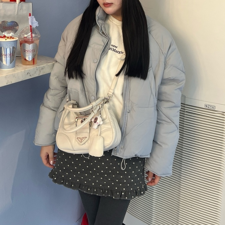 オーバーサイズボタンショートジャケット BLUE