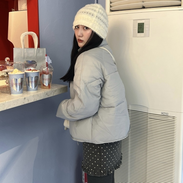 オーバーサイズボタンショートジャケット BLUE