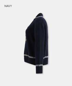 テディベアハーフジップアップ NAVY