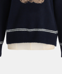 テディベアハーフジップアップ