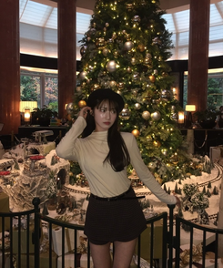 クラシックチェックミニスカート BROWN