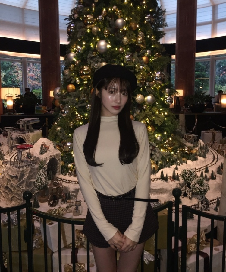 クラシックチェックミニスカート BROWN