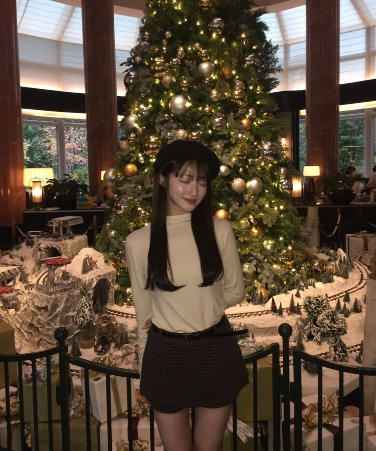 クラシックチェックミニスカート BROWN