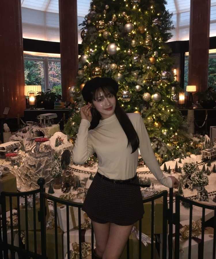 クラシックチェックミニスカート BROWN