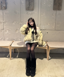 シャーリングキルティングダウン BEIGE