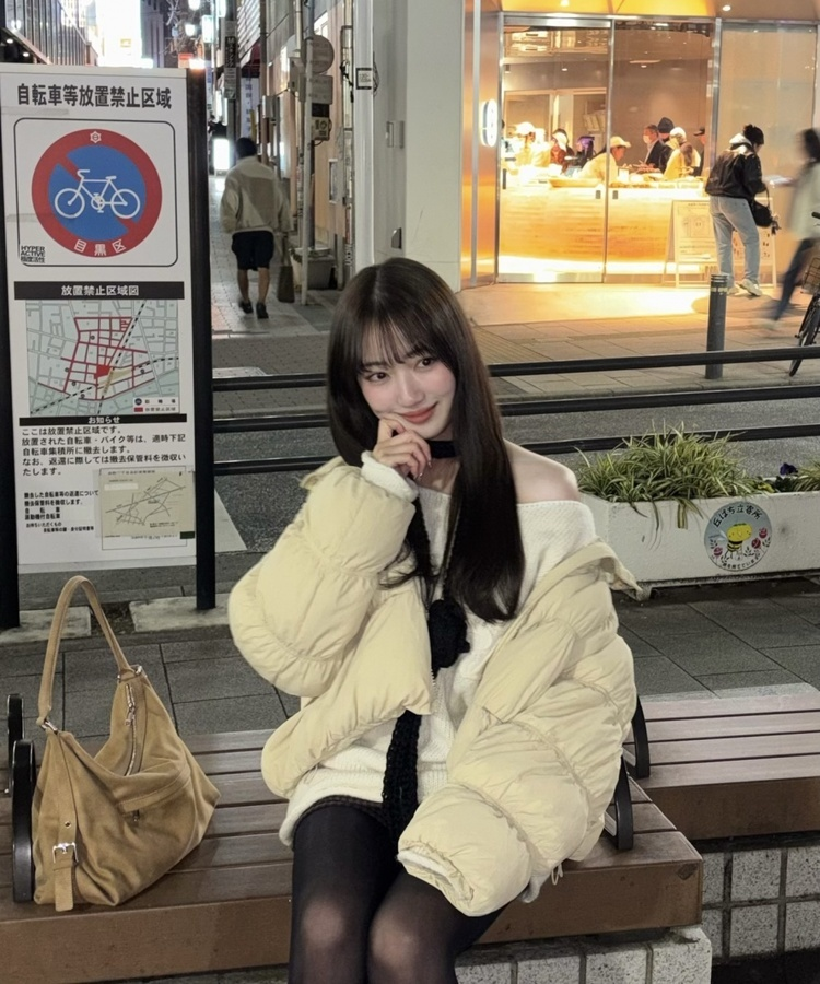 シャーリングキルティングダウン BEIGE