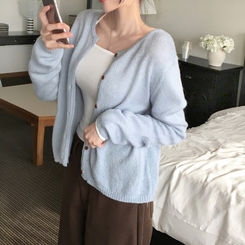 페니 홀터넥 스트랩 오프숄더 긴팔 크롭 티셔츠 화이트