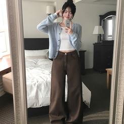 페니 홀터넥 스트랩 오프숄더 긴팔 크롭 티셔츠 화이트