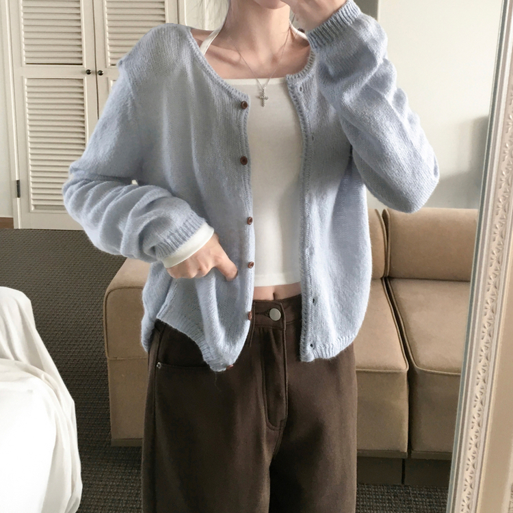 페니 홀터넥 스트랩 오프숄더 긴팔 크롭 티셔츠 화이트