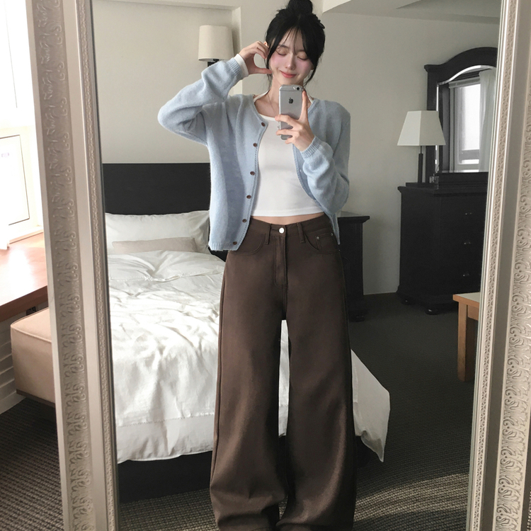 페니 홀터넥 스트랩 오프숄더 긴팔 크롭 티셔츠 화이트