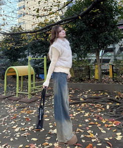 ファーニットカラージップアップ BEIGE