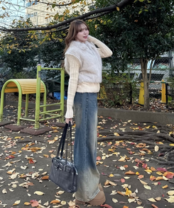 ファーニットカラージップアップ BEIGE