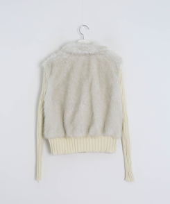 ファーニットカラージップアップ