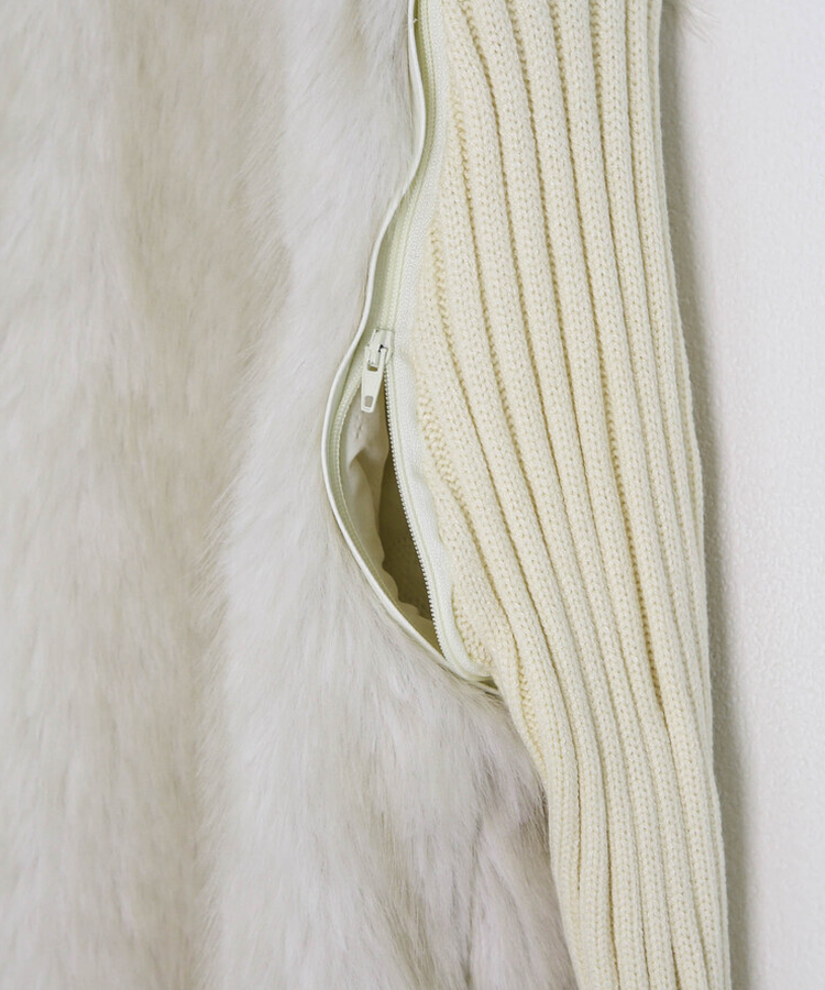 ファーニットカラージップアップ