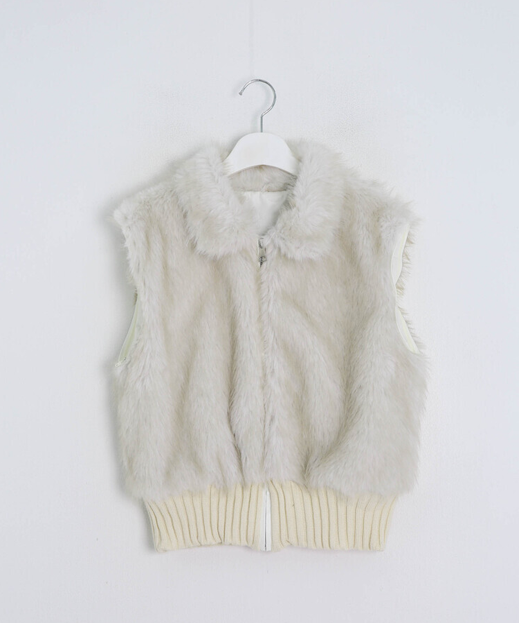 ファーニットカラージップアップ