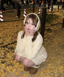 ベルトスエードファーブーツ CAMEL