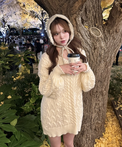 ベルトスエードファーブーツ CAMEL