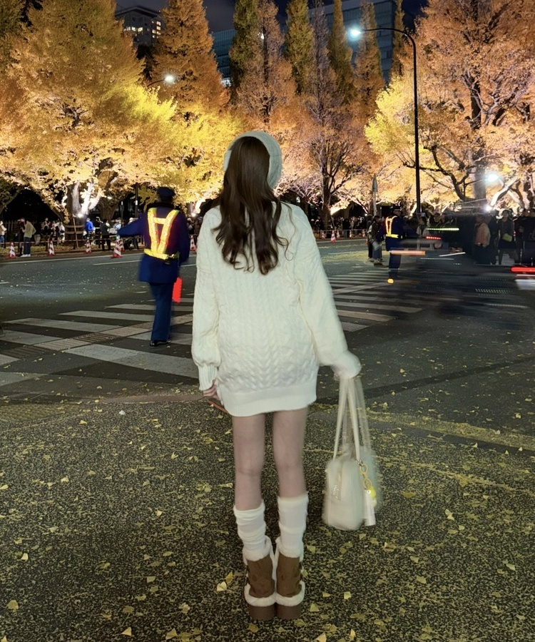 ベルトスエードファーブーツ CAMEL