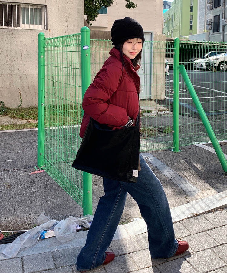 래글런하이넥패딩