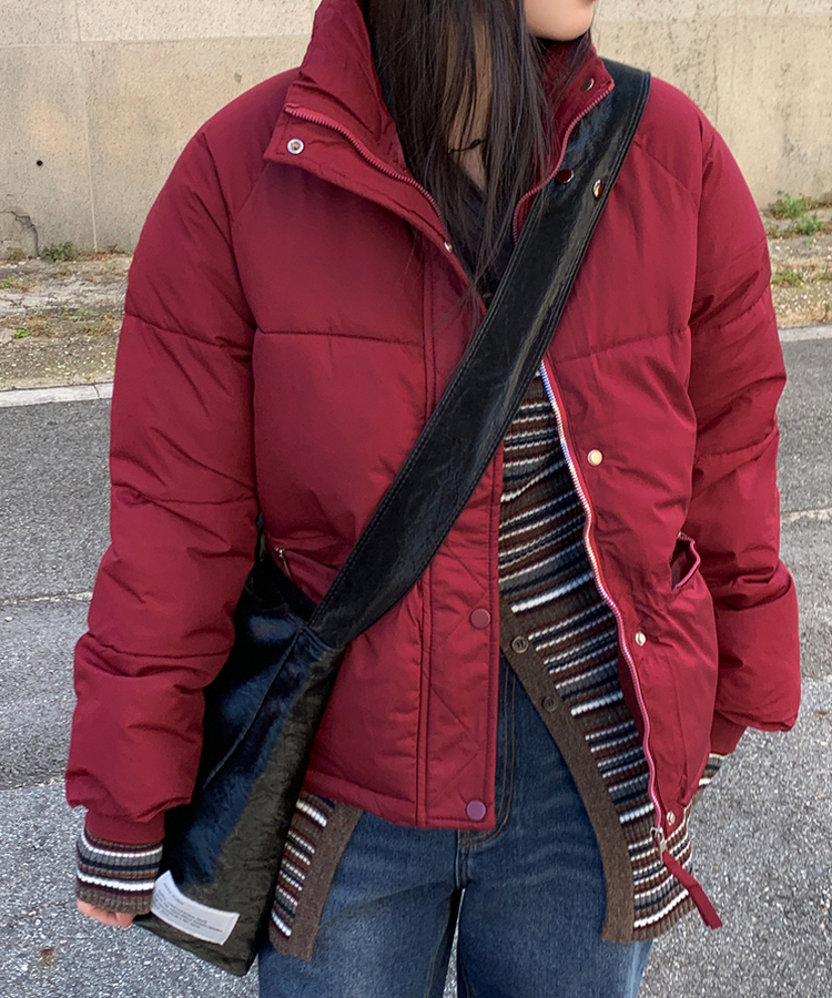 래글런하이넥패딩