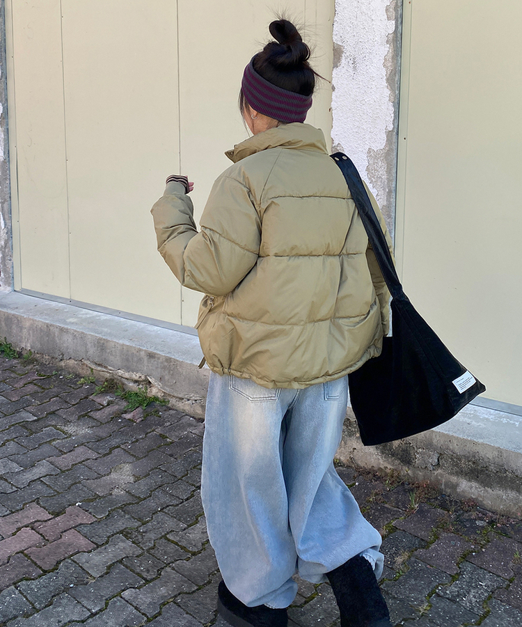 래글런하이넥패딩