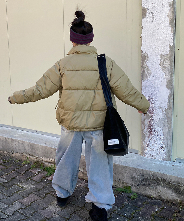 래글런하이넥패딩