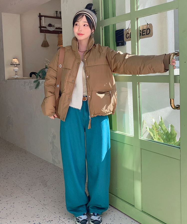 래글런하이넥패딩