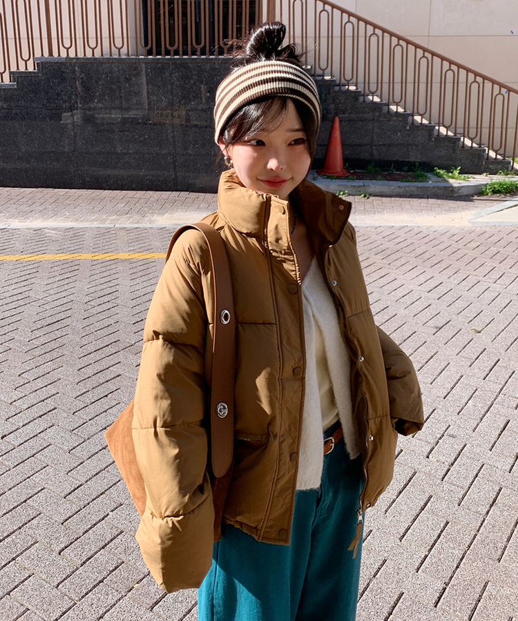 래글런하이넥패딩