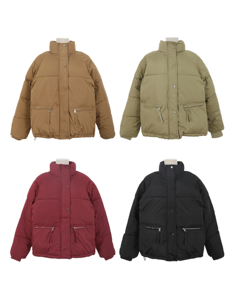 래글런하이넥패딩