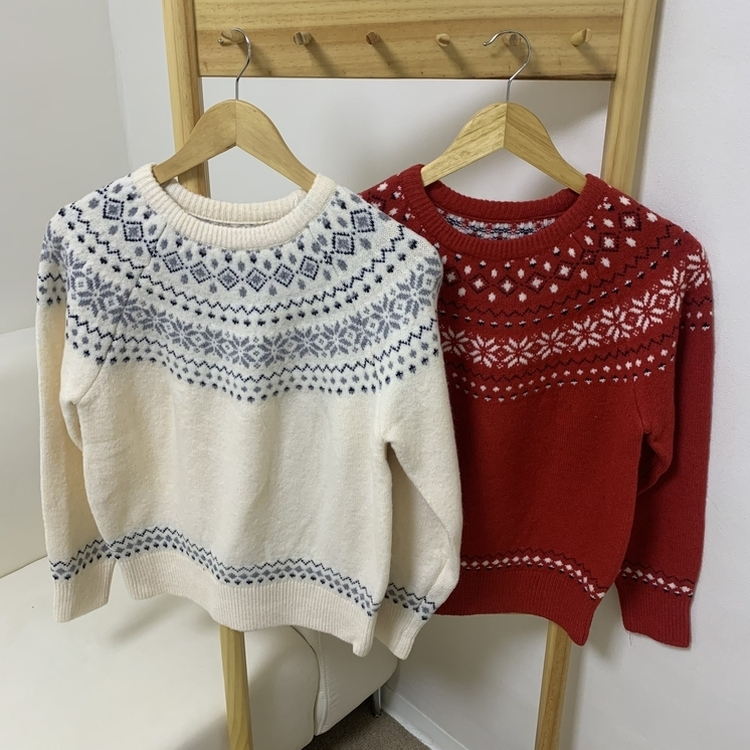 ノルディックラウンドウールニット(5color)