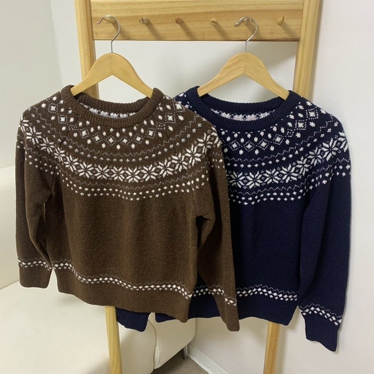 ノルディックラウンドウールニット(5color)