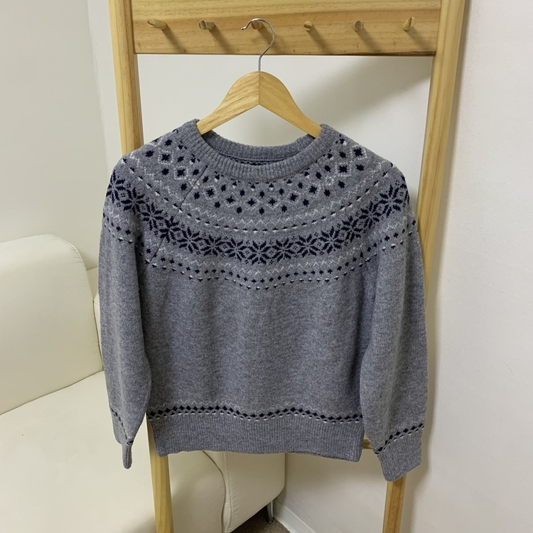 ノルディックラウンドウールニット(5color)