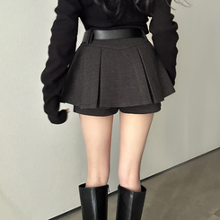 プリーツスカートパンツ GREY