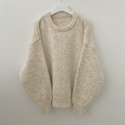 도톰폭닥 모헤어 파스텔 아방핏 보카시 라운드 겨울 아방핏 니트