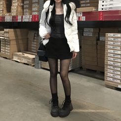 【起毛】スクエアインナー長袖Tシャツ(5color) CHARCOAL