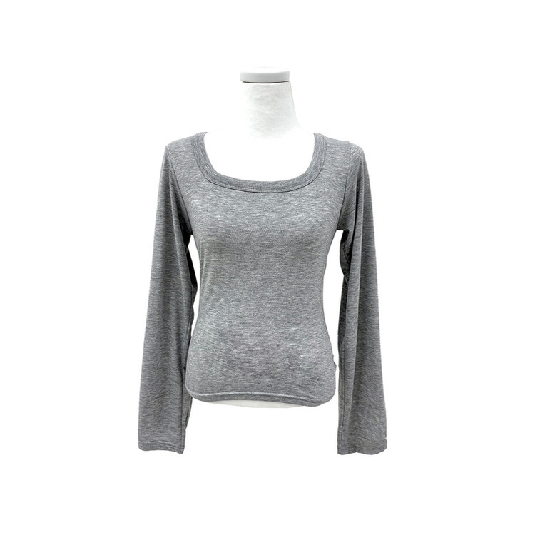 【起毛】スクエアインナー長袖Tシャツ(5color)