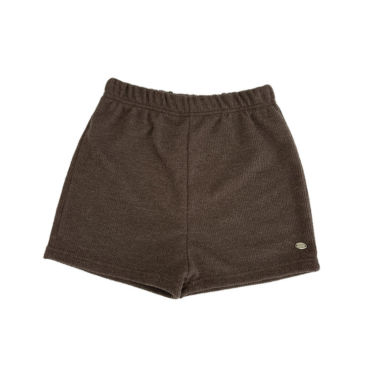 ペンダントハイウエストニットショートパンツ