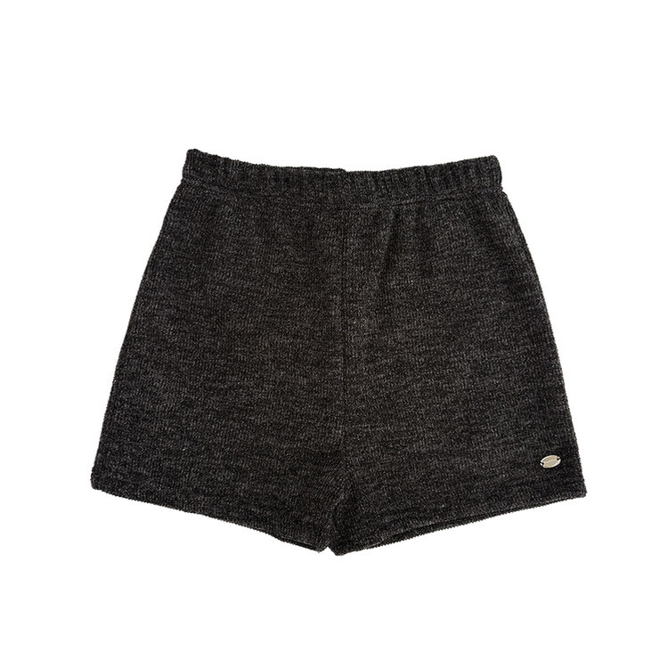 ペンダントハイウエストニットショートパンツ