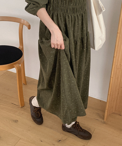 レースアップスニーカー BROWN