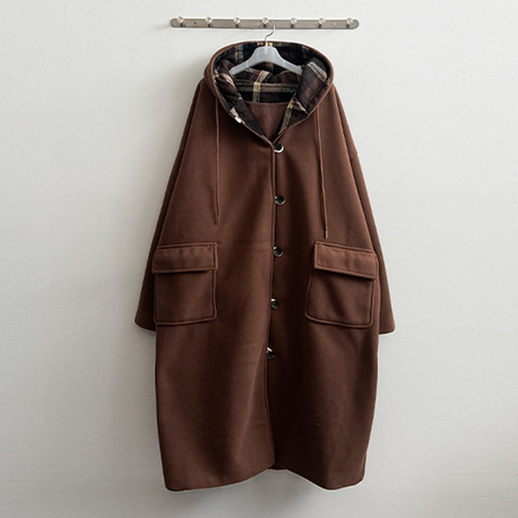 厚手メルティシーポケットフードコート